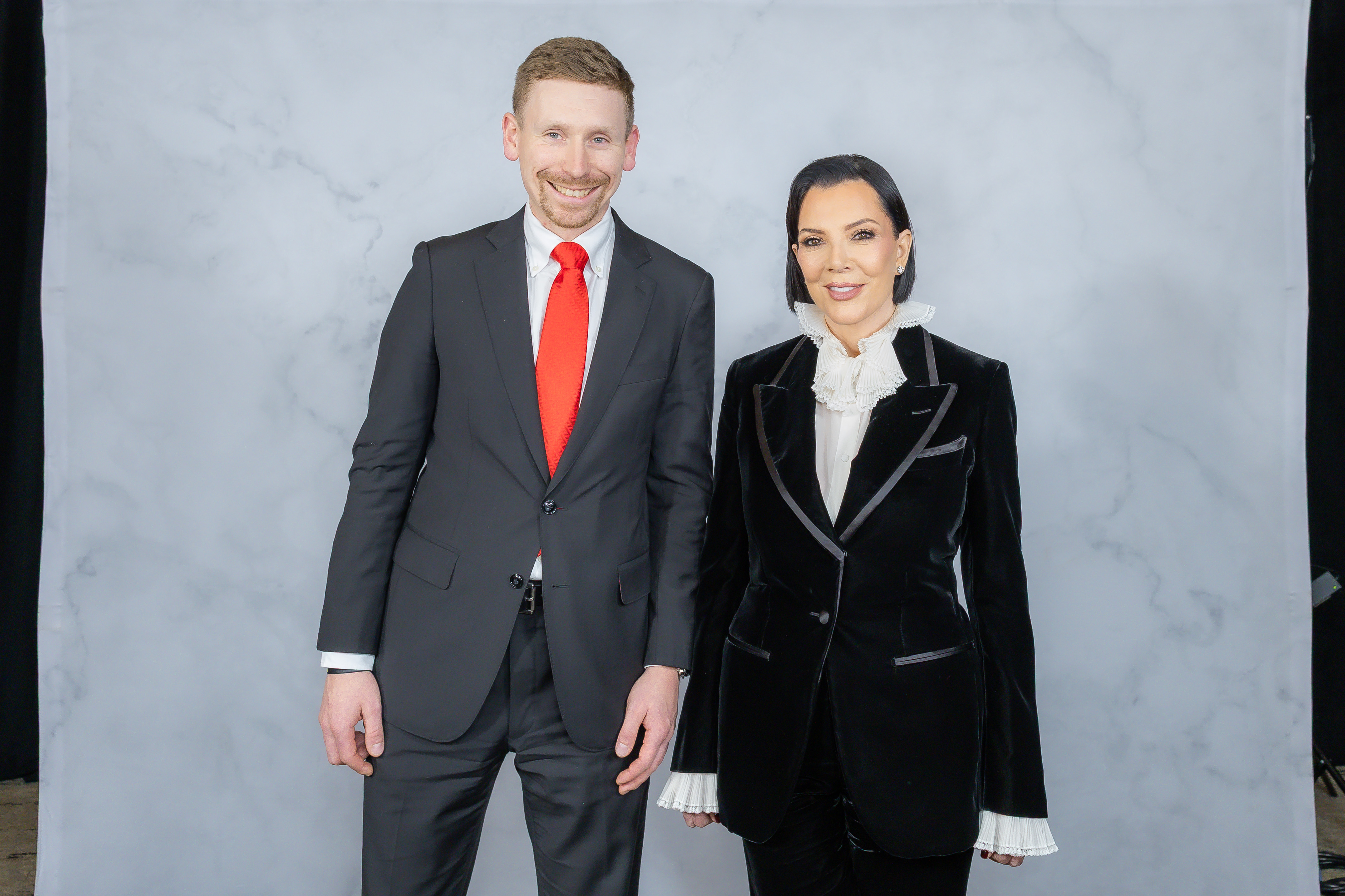 Vincent Hovorka with Kris Jenner