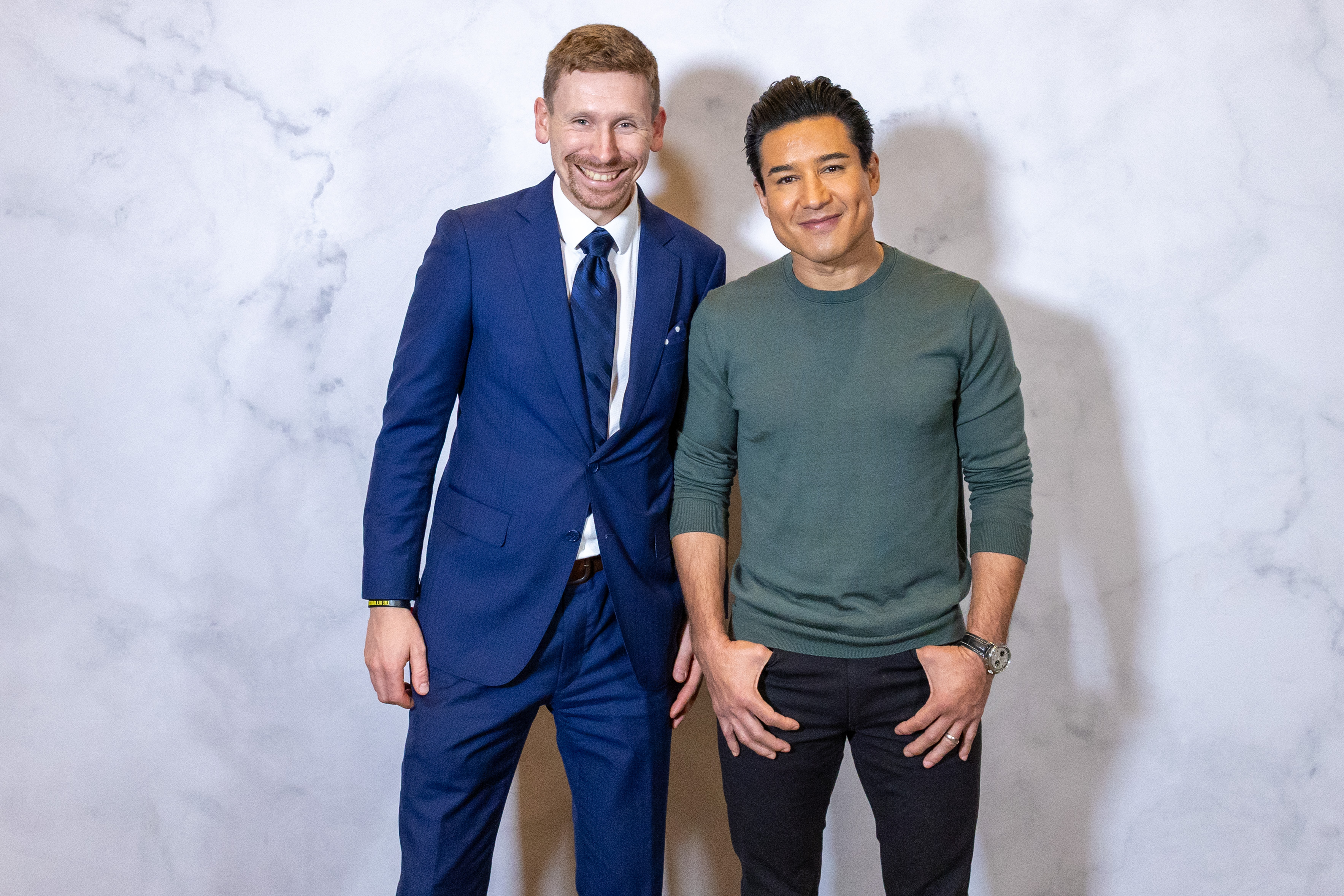 Vincent Hovorka with Mario Lopez